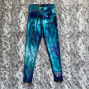 BlackMilk Galaxy Teal Leggings